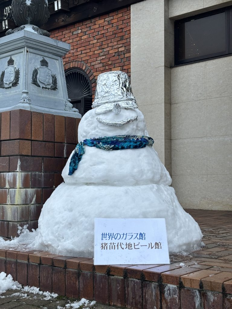 世界のガラス館 おもてなし雪だるま