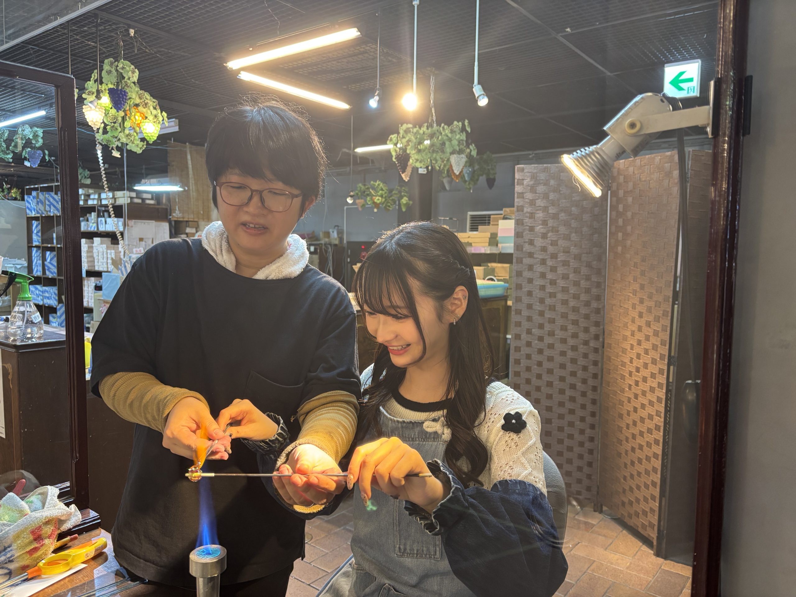 鈴木りりあさん とんぼ玉体験
